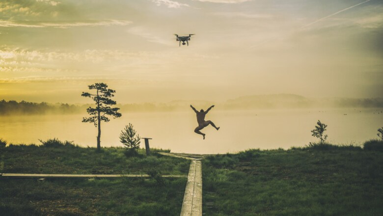 El ojo de un drone