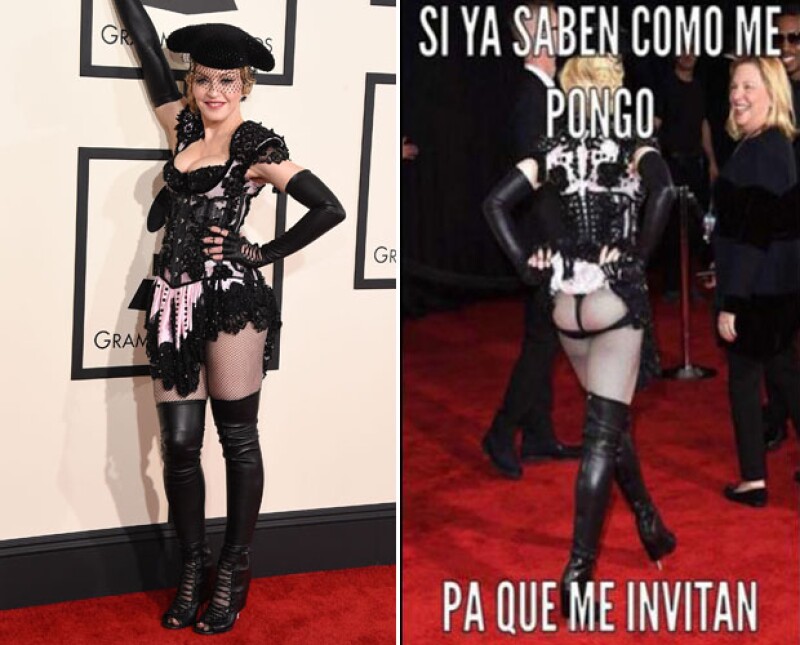 Madonna robó suspiros y miradas con su atuendo de red carpet.
