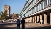 Ciudad Universitaria en los edificios y en donde hay alumnos.