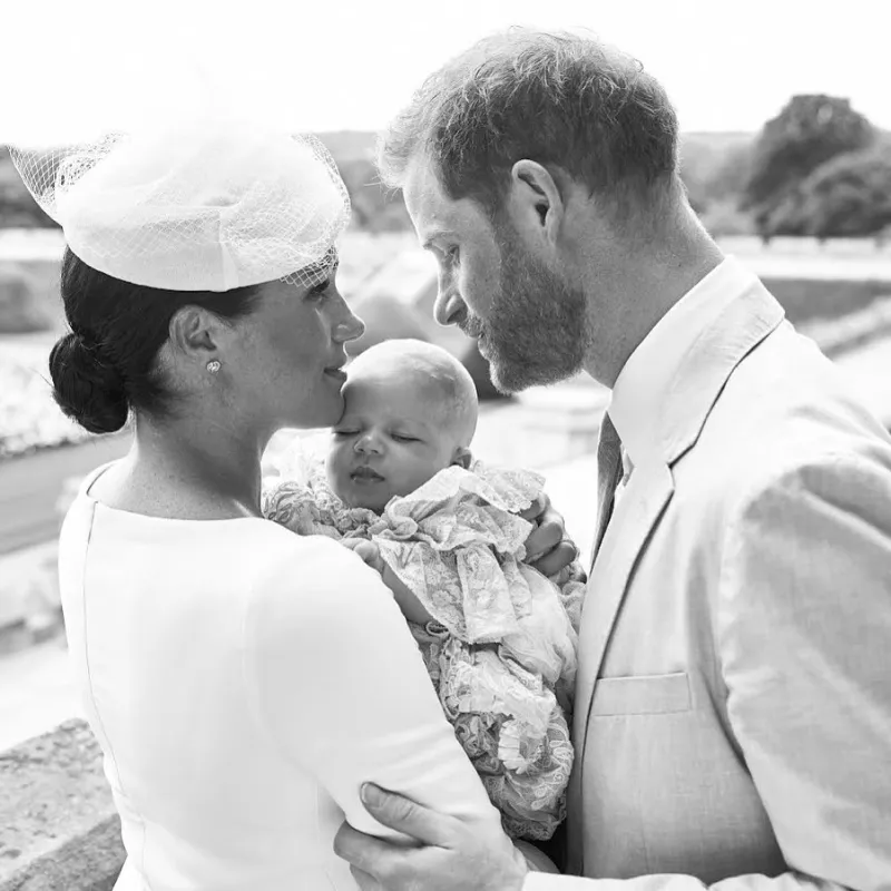 Meghan Markle, príncipe Harry y Archie Harrison