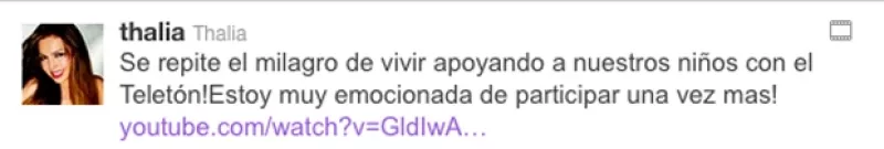 La cantante mexicana confirmó vía Twitter que estará en el cierre de la emisión televisiva.