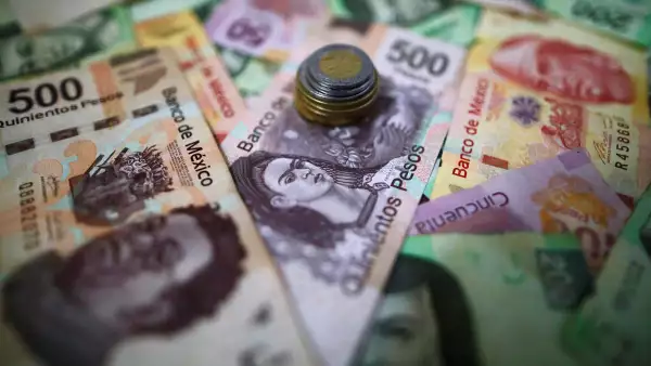 (Fotografía temática de pesos mexicanos)