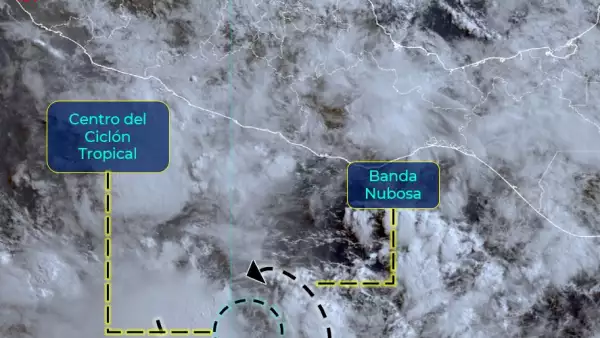 Así avanza la tormenta tropical Celia.