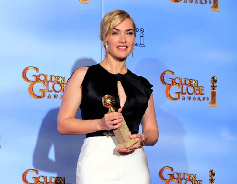 Kate Winslet se llevó el Globo de Oro a Mejor Actriz en Mini Serie de Televisión en Mildred Pierce.
