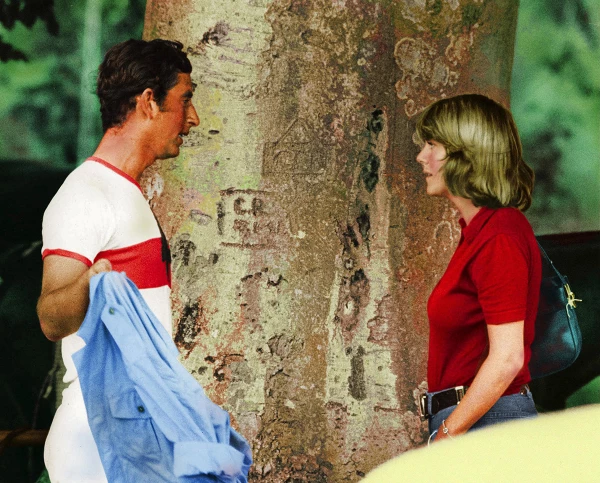 Prince Charles Talking to Camilla Parker Bowles at a Polo Match, Cirencester Park, Britain - July 1975