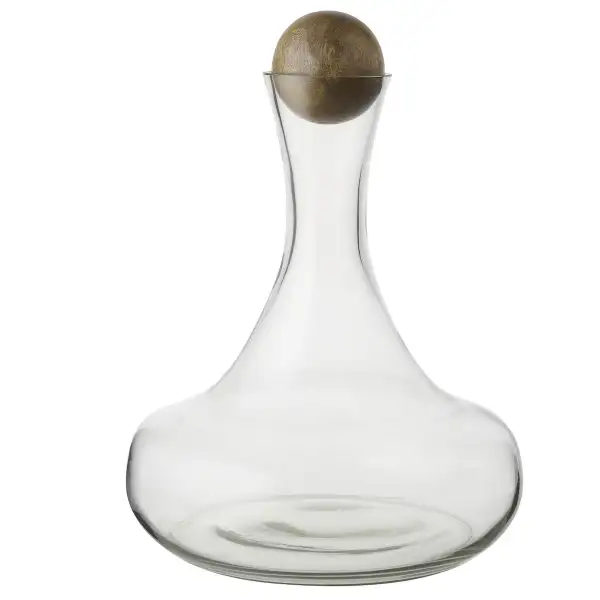 Glass Wine Bottle, Wood Stopper .jpg