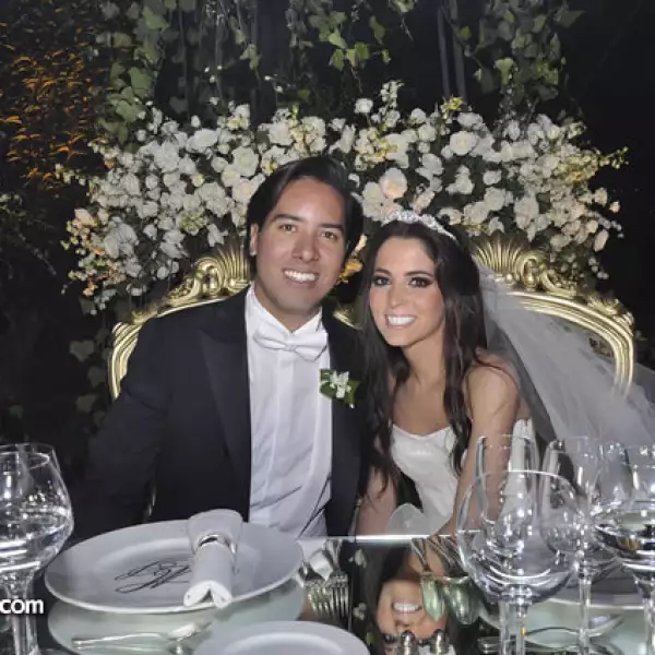 Los novios María Fernanda y Samuel