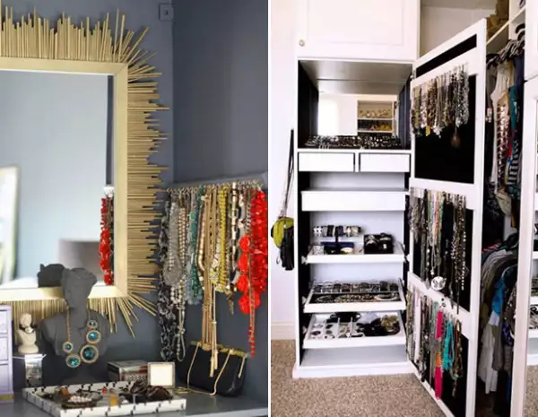 No dejes escondidos tus accesorios. Es importante ver qué tienes.