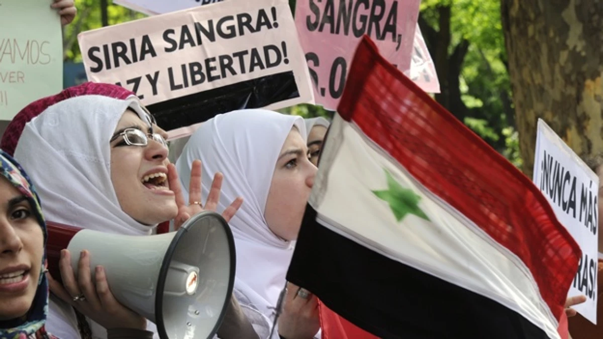 Mujeres protestan en Jordania contra el presidente