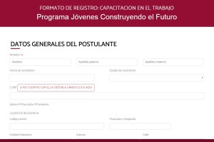 Capacitación jóvenes