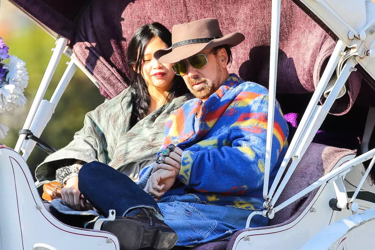 EXC Nicolas Cage, Girlfriend Riko Shibata