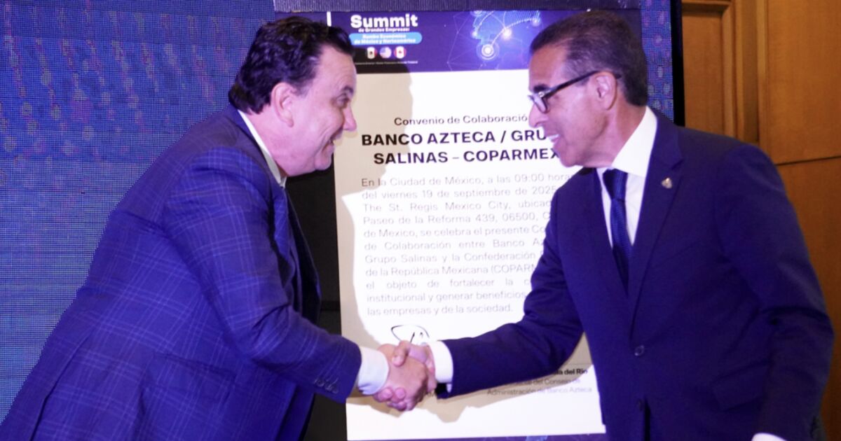 Banco Azteca ve Coparmex Ulusal Stratejik İttifak'ı resmileştiriyor