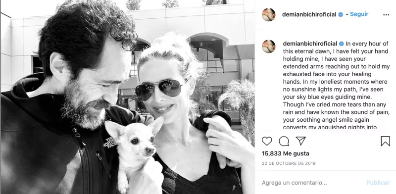 Demián Bichir y Stefanie Sherk