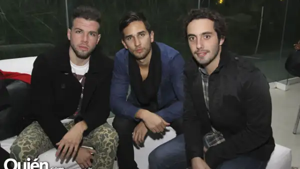 Tadeo Fernández, Diego Contreras y José Álvarez