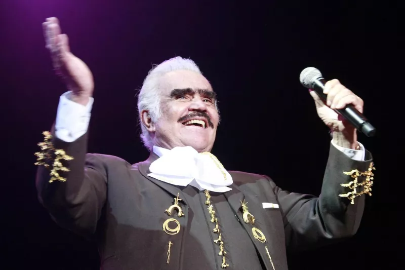 Vicente Fernandez in concert at Arena VFG on February 16, 2013 in Guadalajara, Mexico. (Photo by Omar Sabik/Clasos.com)
