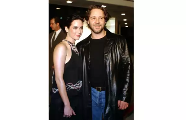 Con Jennifer Connelly, su coestrella en `Una mente brillante´.