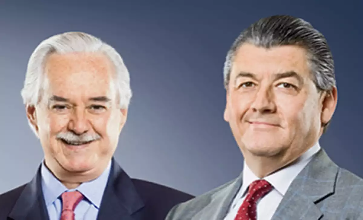 Lorenzo Zambrano (Cemex) y José A. Fernández (Femsa) protagonizan la inconformidad empresarial.  (Foto: Carlos Aranda y Alfredo Pelcastre / Monda Photo)