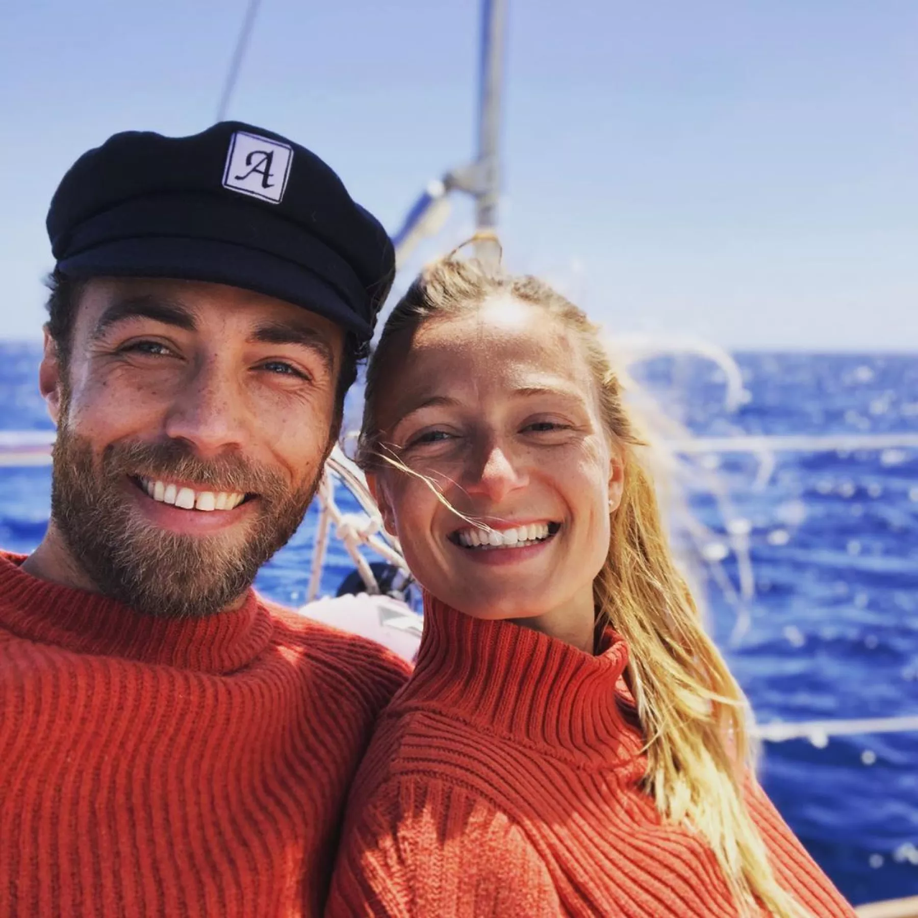 James Middleton y Alizee Thevenet.