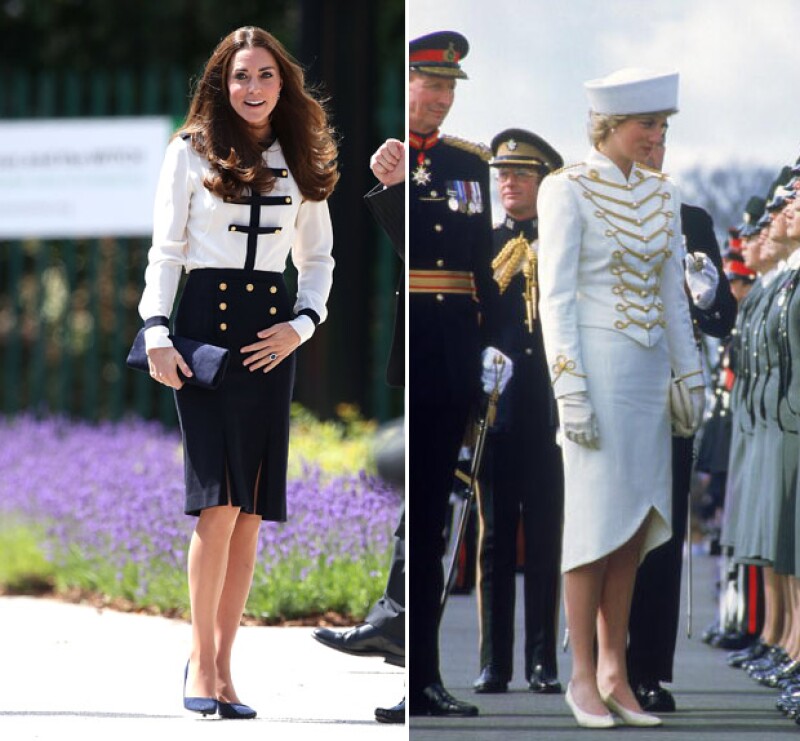 El estilo de la Duquesa de Cambridge ha sido comparado con Lady Di, fashion icons por excelencia.