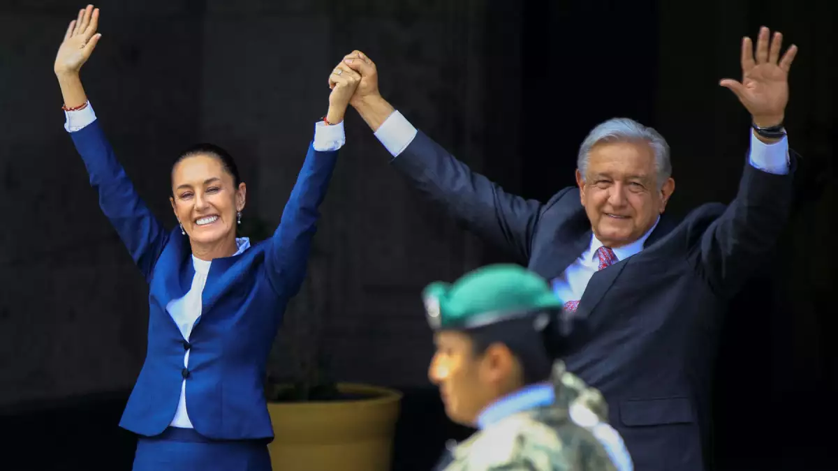 Mexican President-elect Claudia Sheinbaum holds a press conference, in Mexico City