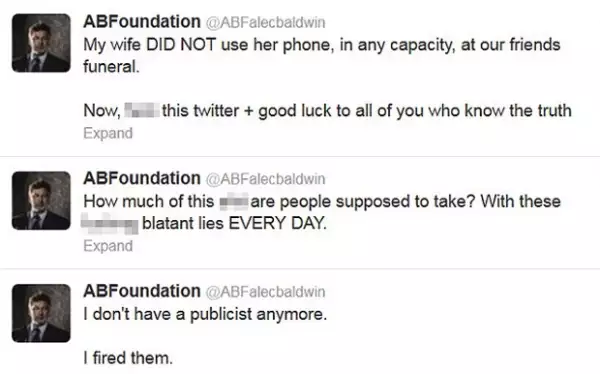 Alguno de los tuits mandado por el actor.