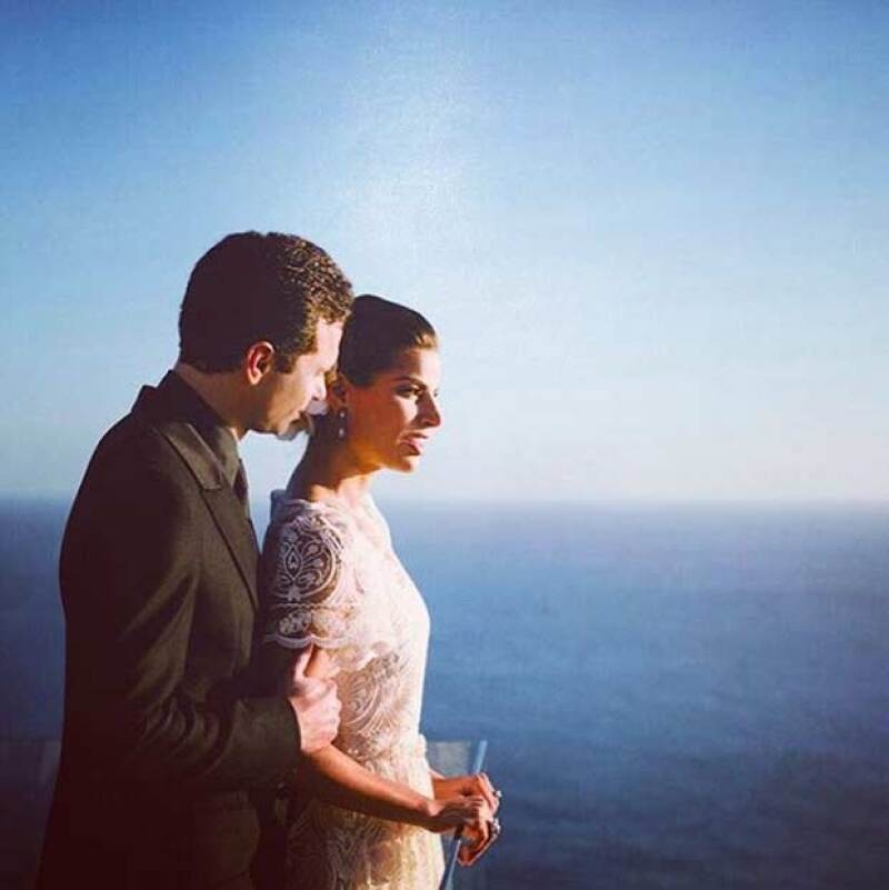 Bárbara y Alejandro se casaron en febrero de este año.