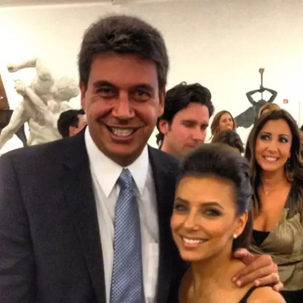 Con la actriz y novia de Pepe Bastón, Eva Longoria.