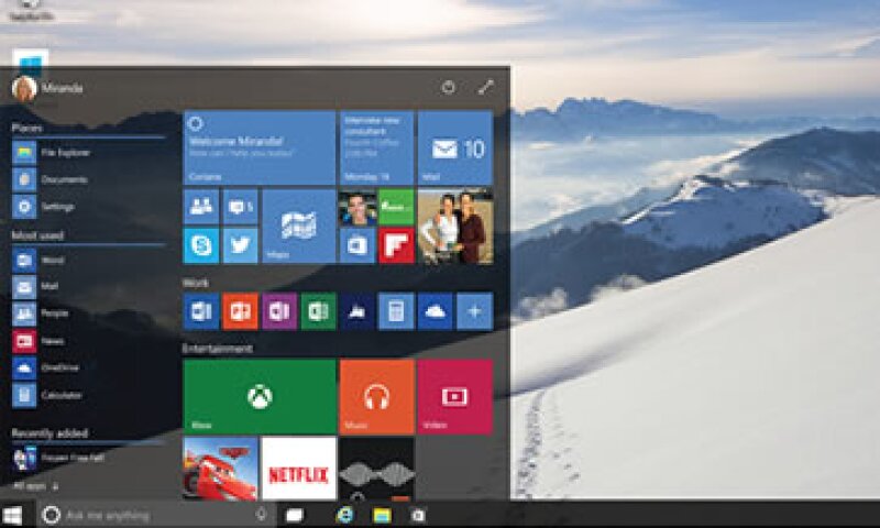 Microsoft revivió el Menú de Inicio en Windows 10. (Foto: Cortesía Microsoft)