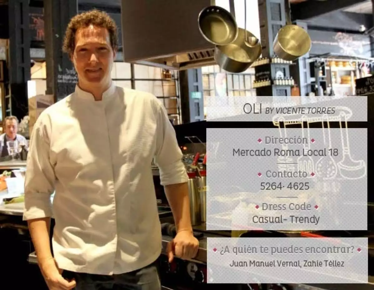 El chef Vicente Torres en el `Oli´.