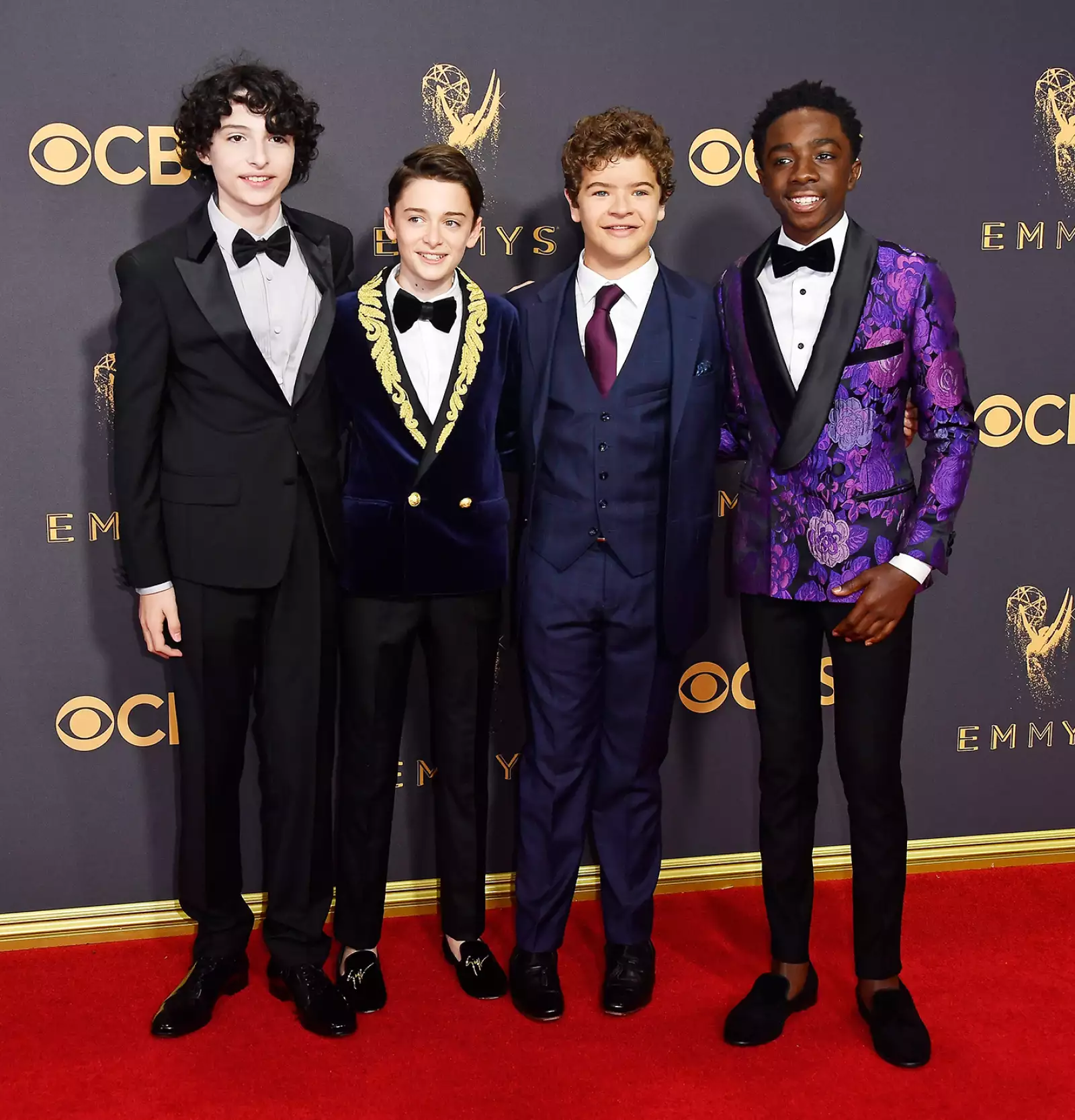 Finn Wolfhard, Noah Schnapp, Gaten Matarazzo y Caleb McLaughlin