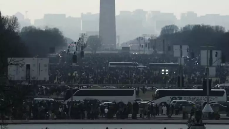 Es probable que un millón de personas llegue hasta el National Mall, una verde plaza rodeada de museos y monumentos.