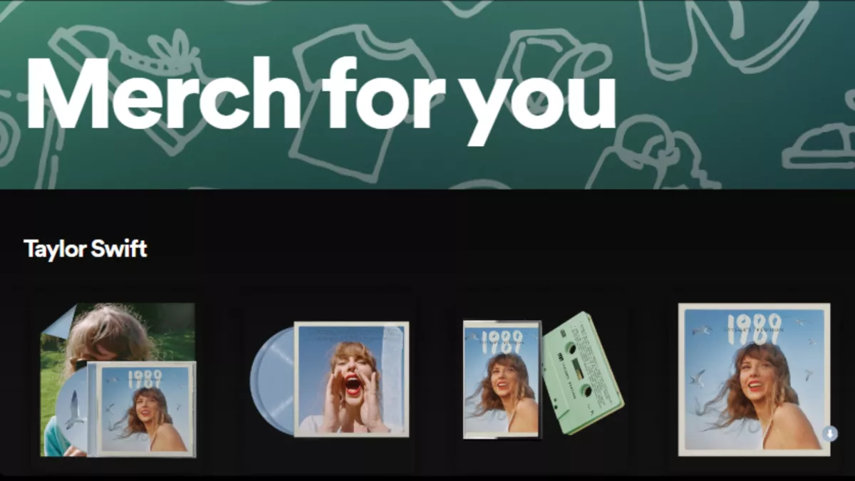 Spotify ahora vende mercancía de tus artistas favoritos