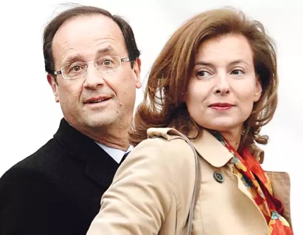 Valérie Trierweiler, novia oficial del presidnete, confluctuada primera dama de Francia y, se dice, mujer muy celosa.