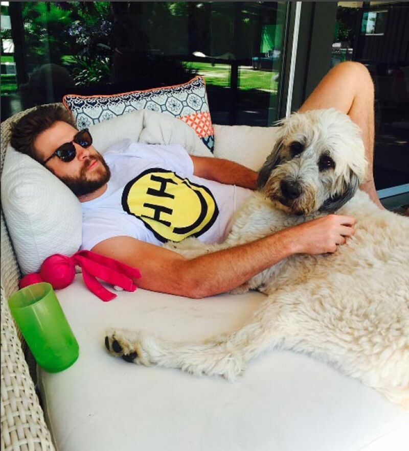 Esta fue la primer foto que Miley publicó de Liam en su cuenta de Instagram.