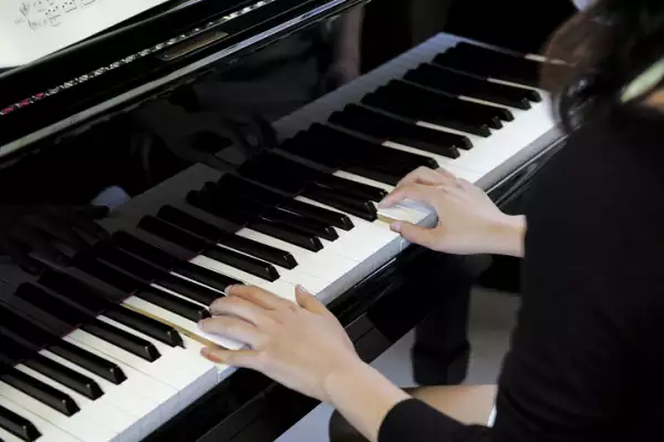Woman playing the piano