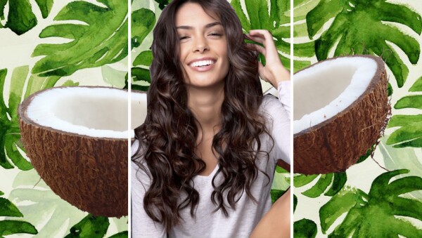 El aceite de coco también ayuda a la salud del pelo.