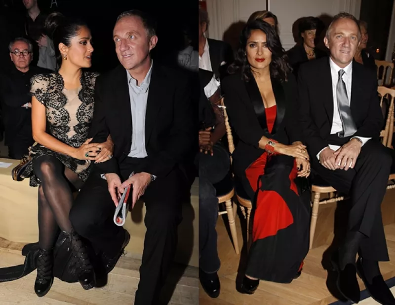 La pareja conformada por la actriz mexicana y el magnate francés ha brillado durante la Semana de la Moda; lucen guapos, unidos y muy enamorados.