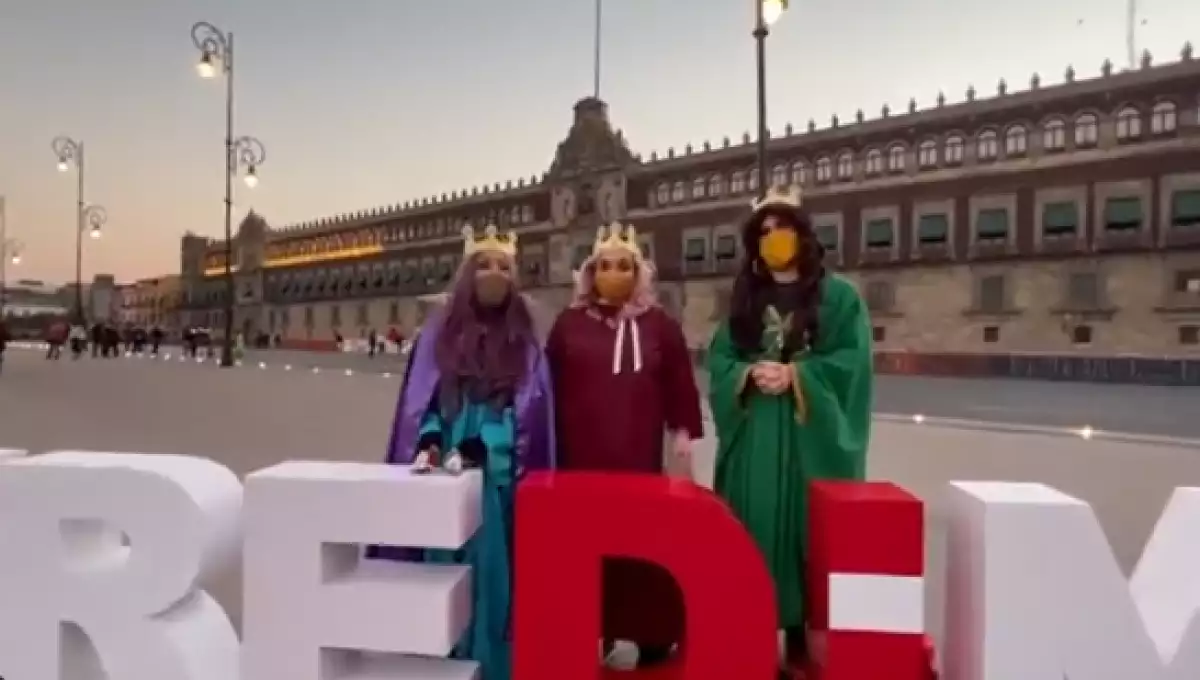 Reinas Magas llevan a Palacio Nacional los deseos de los niños