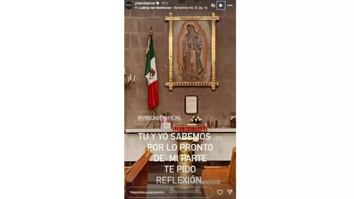 Mensaje de Yolanda Andrade 