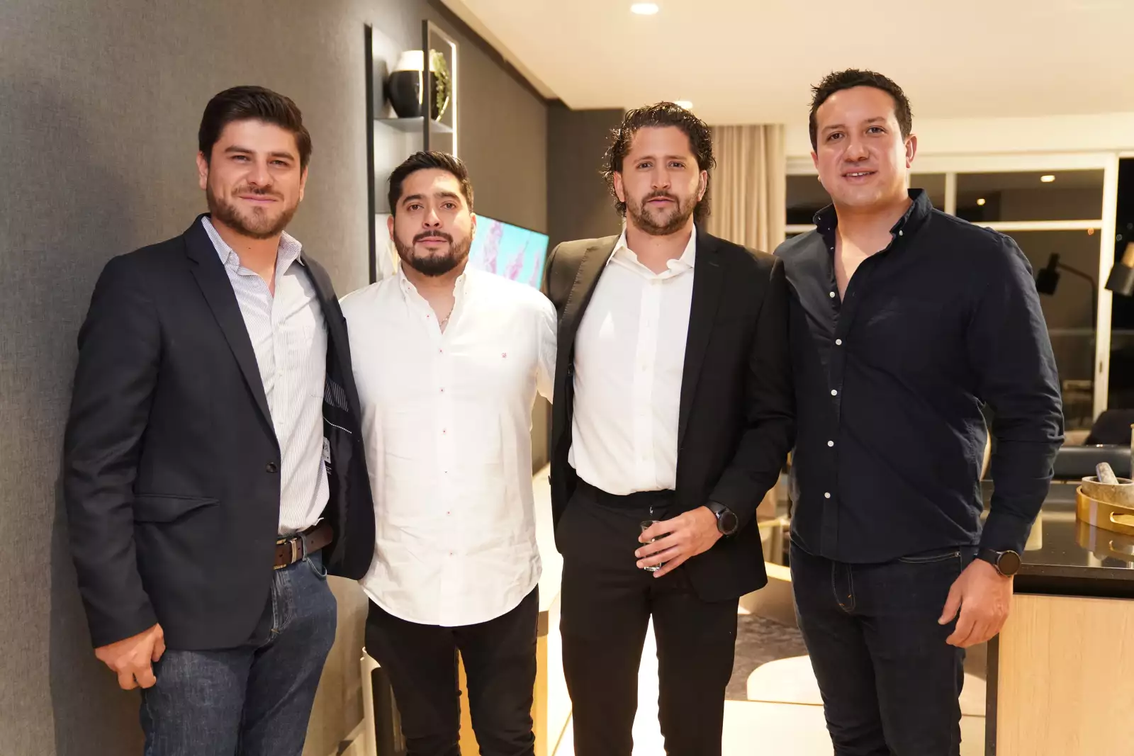 Miguel Pérez, Gabriel García, Juan Carlos Villela y Abraham Villanueva