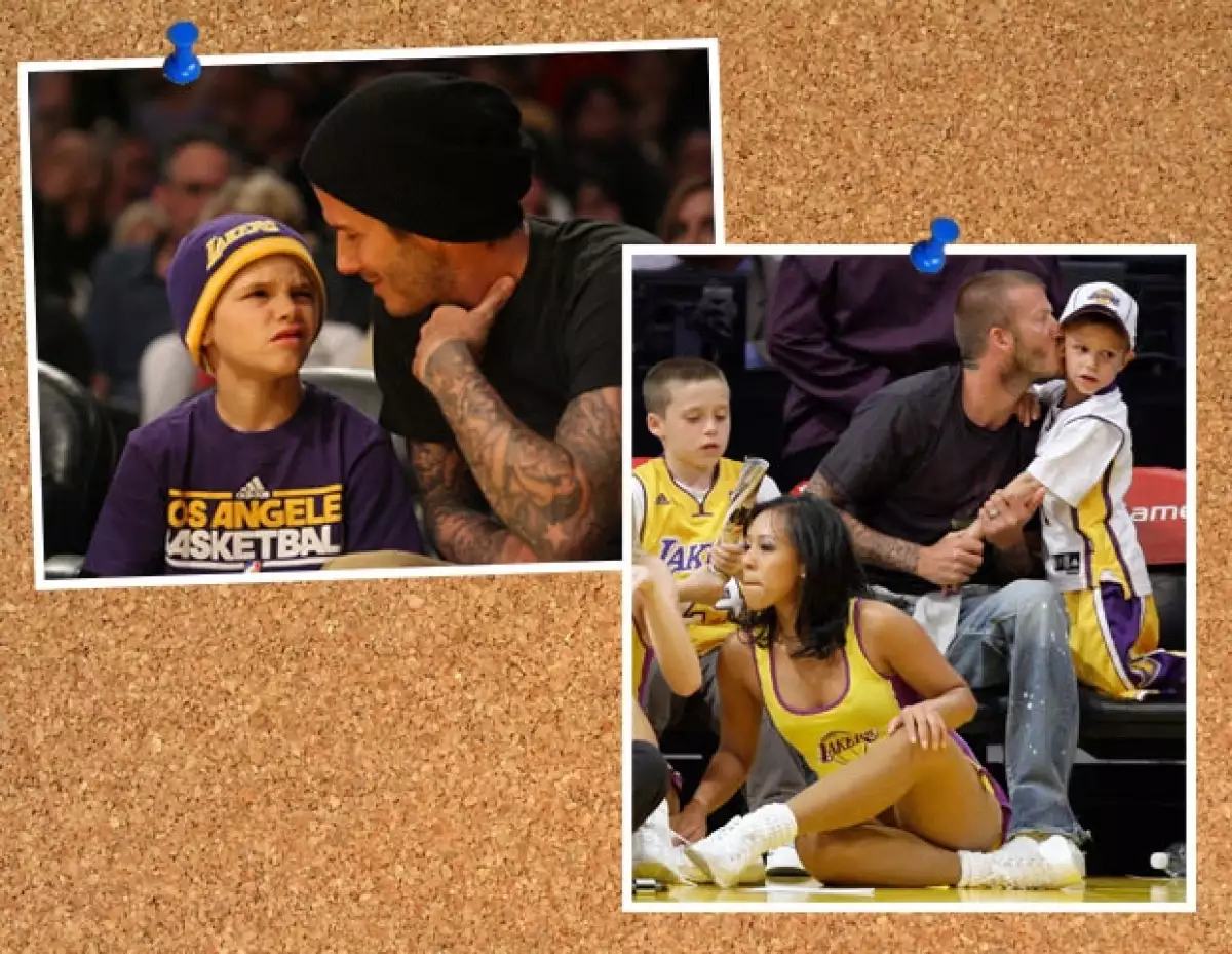 David es muy cariñoso y basta notar la forma en que mira a sus hijos.