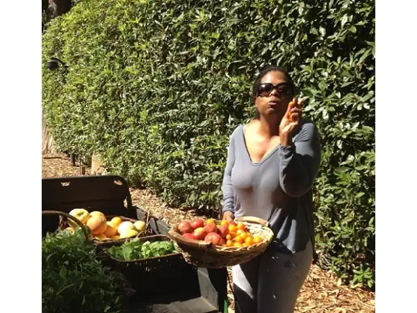 Oprah disfruta de los placeres sencillos de la vida.