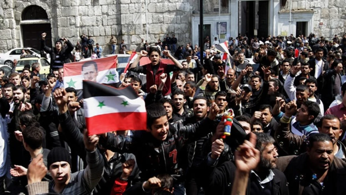 Siria - protestas - Damasco