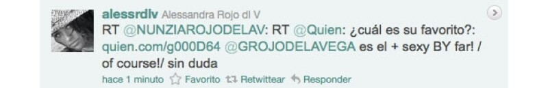Alessandra Rojo de la Vega también apoya a su hermano.
