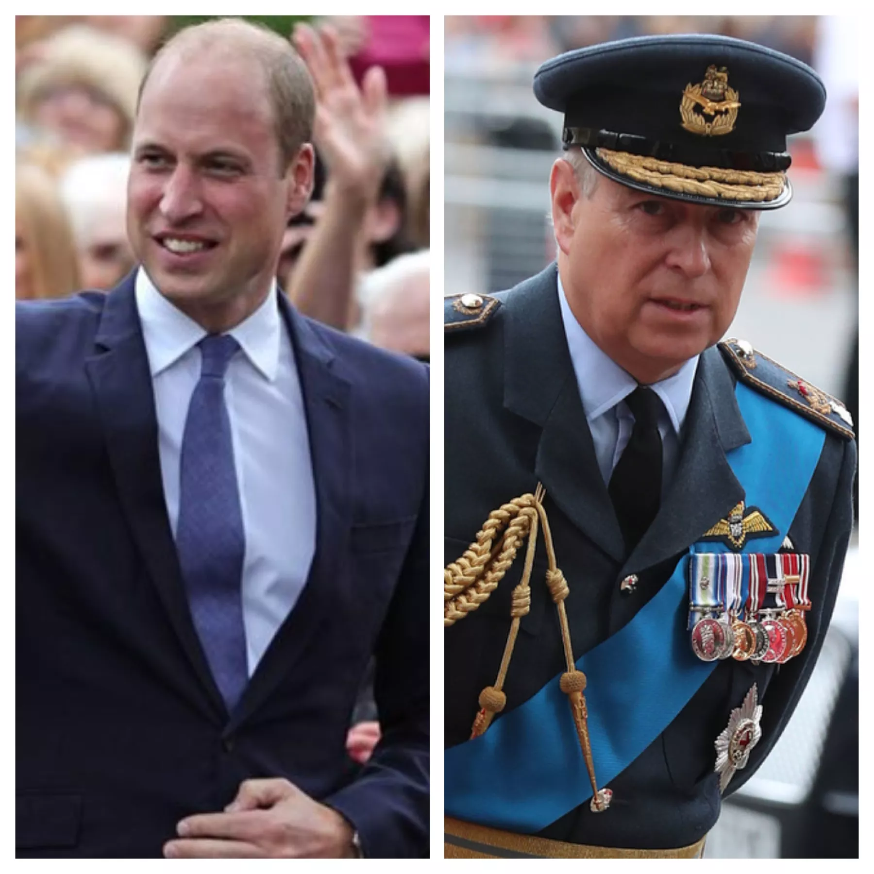 Príncipe William y el príncipe Andrés 
