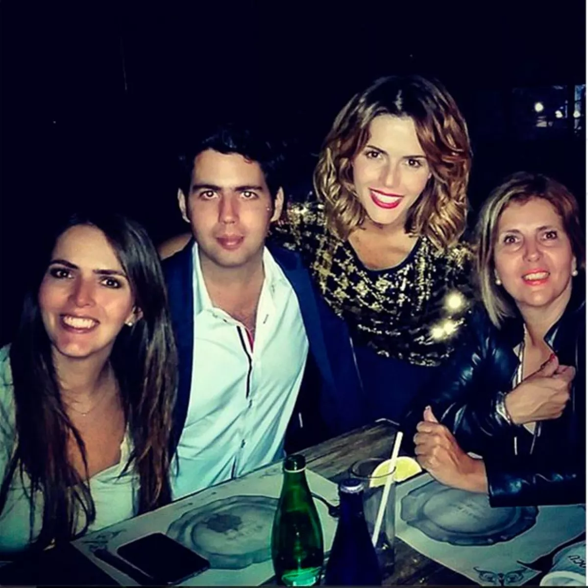 La actriz presumió a su familia.