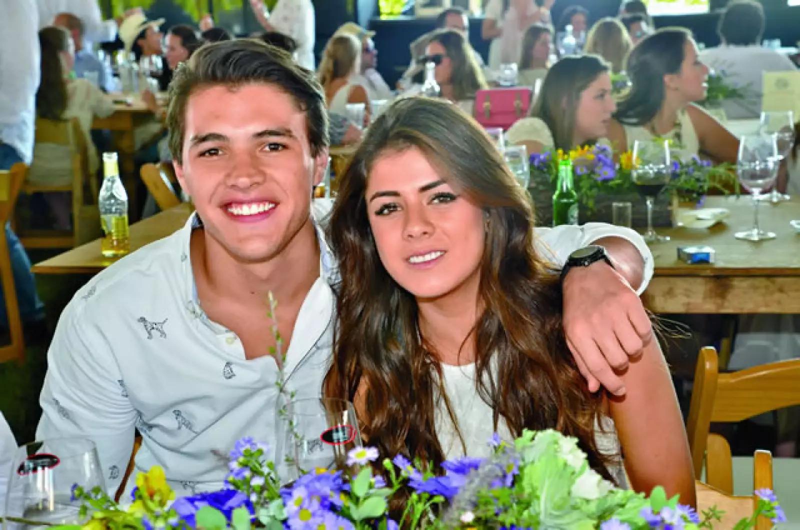 A esta pareja les encanta la fiesta aquí los vemos en la Vendimia Cuna de Tierra el año pasado.