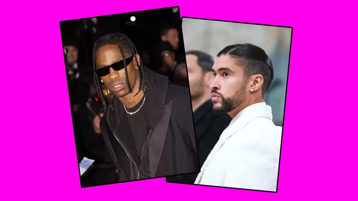 Travis Scott está a punto de estrenar una canción de Bad Bunny. 