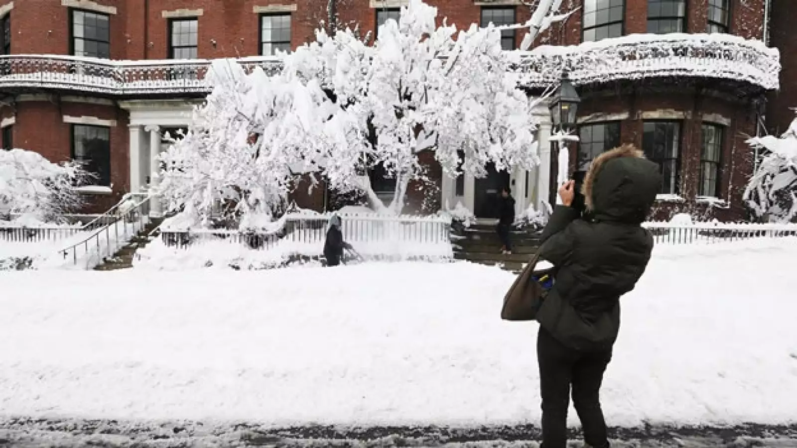 Nevadas en el noreste de EU