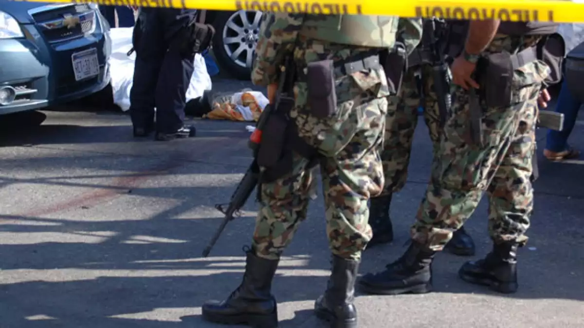 Fuerzas federales acordonaron la zona donde ocurrió la balacera
